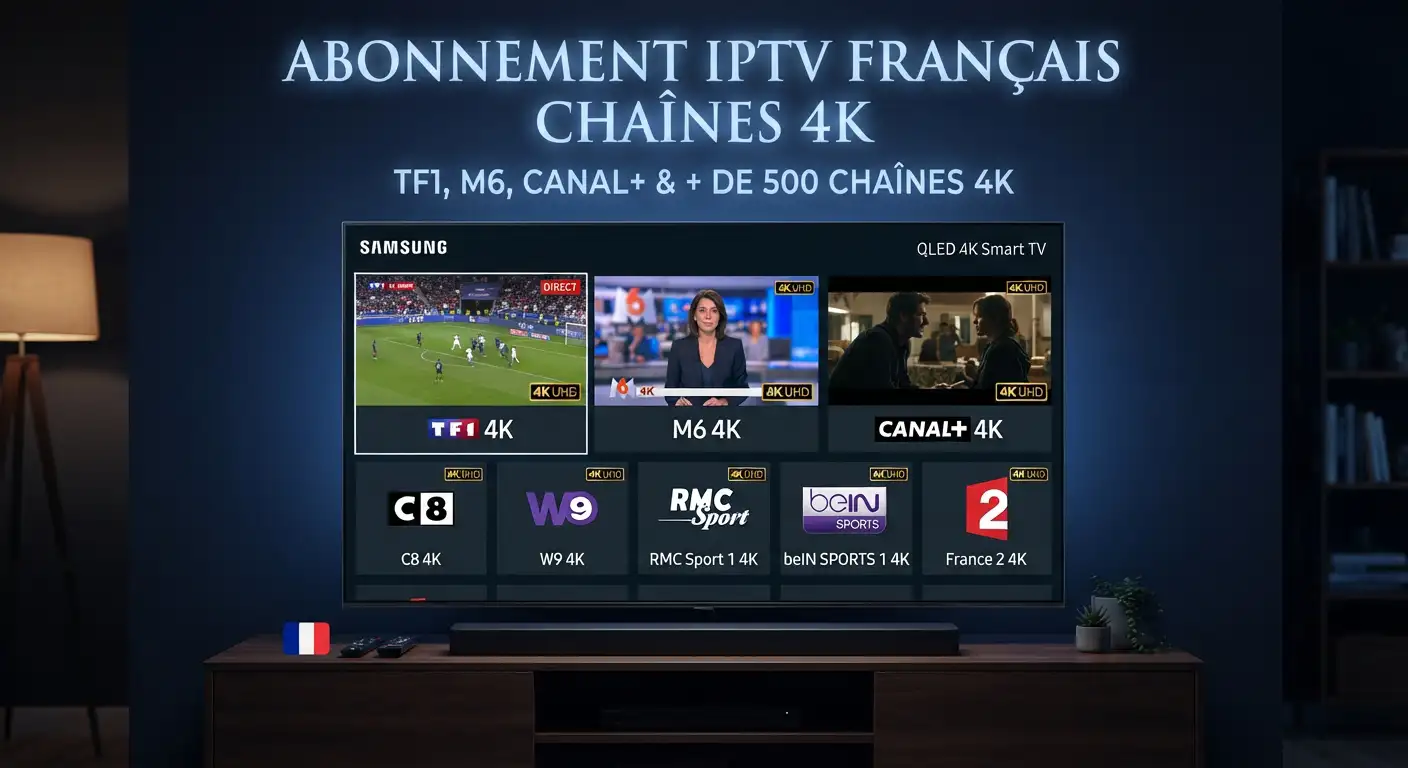 Abonnement IPTV Fran&ccedil;ais - Chaînes FR en 4K Ultra HD | France IPTV 4K