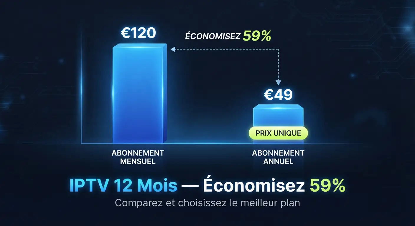 IPTV 12 Mois - Pourquoi Choisir l'Abonnement Annuel | France IPTV 4K