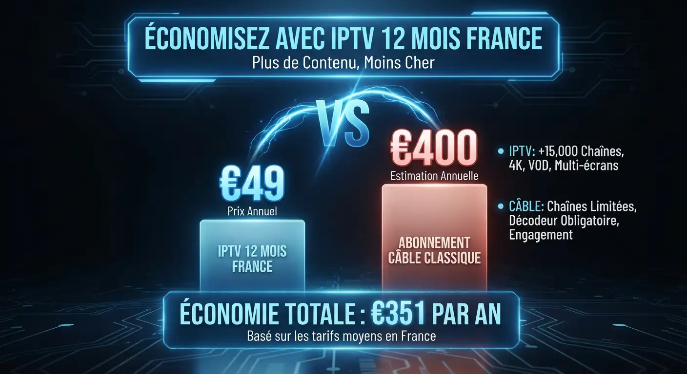 IPTV Abonnement 12 Mois - &Eacute;conomisez en France | France IPTV 4K