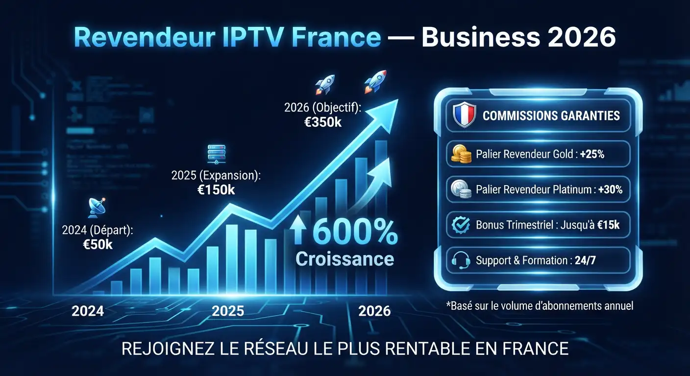 Revendeur IPTV France - Comment Démarrer son Business | France IPTV 4K